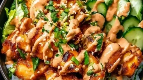 Savor Every Bite of This Bang Bang Chicken Bowl Delight