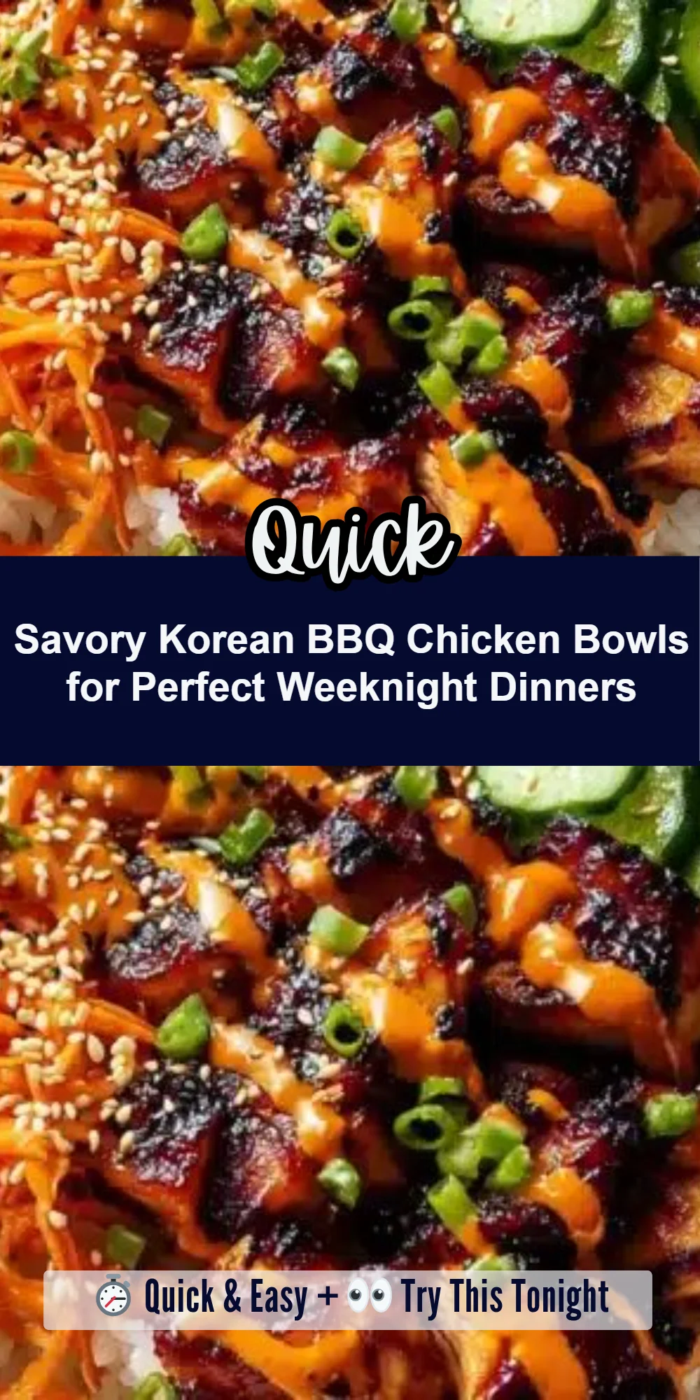 Savory Korean BBQ Chicken Bowls for Perfect Weeknight Dinners