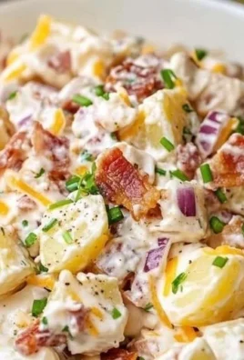 Creamy Steakhouse Potato Salad served in a bowl