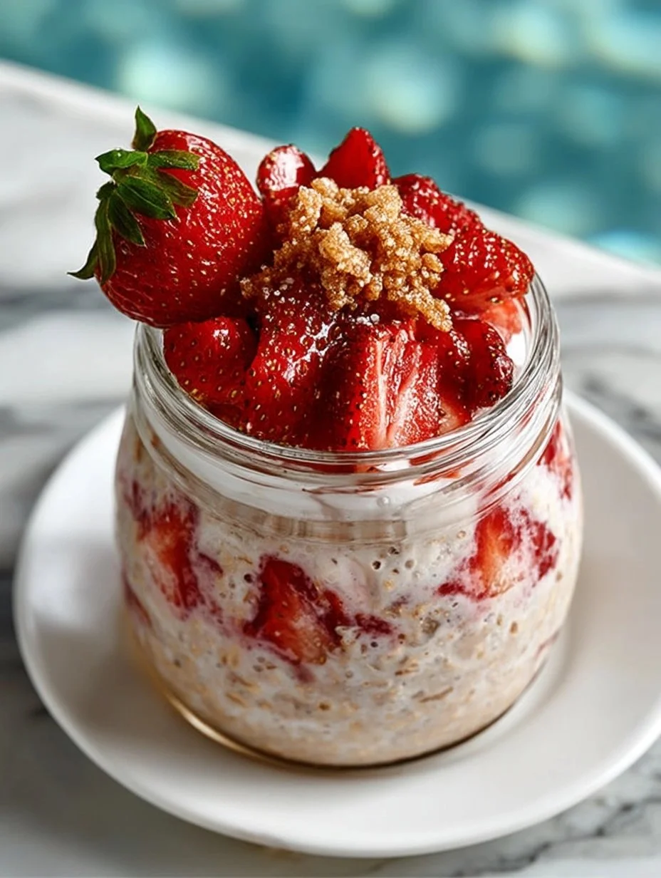 Strawberry Cheesecake Overnight Oats