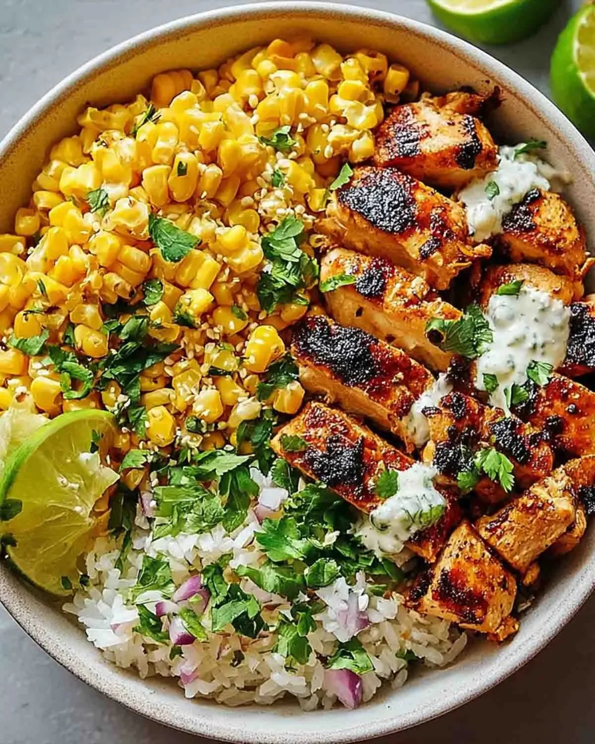 Street Corn Chicken Rice Bowl Recipe