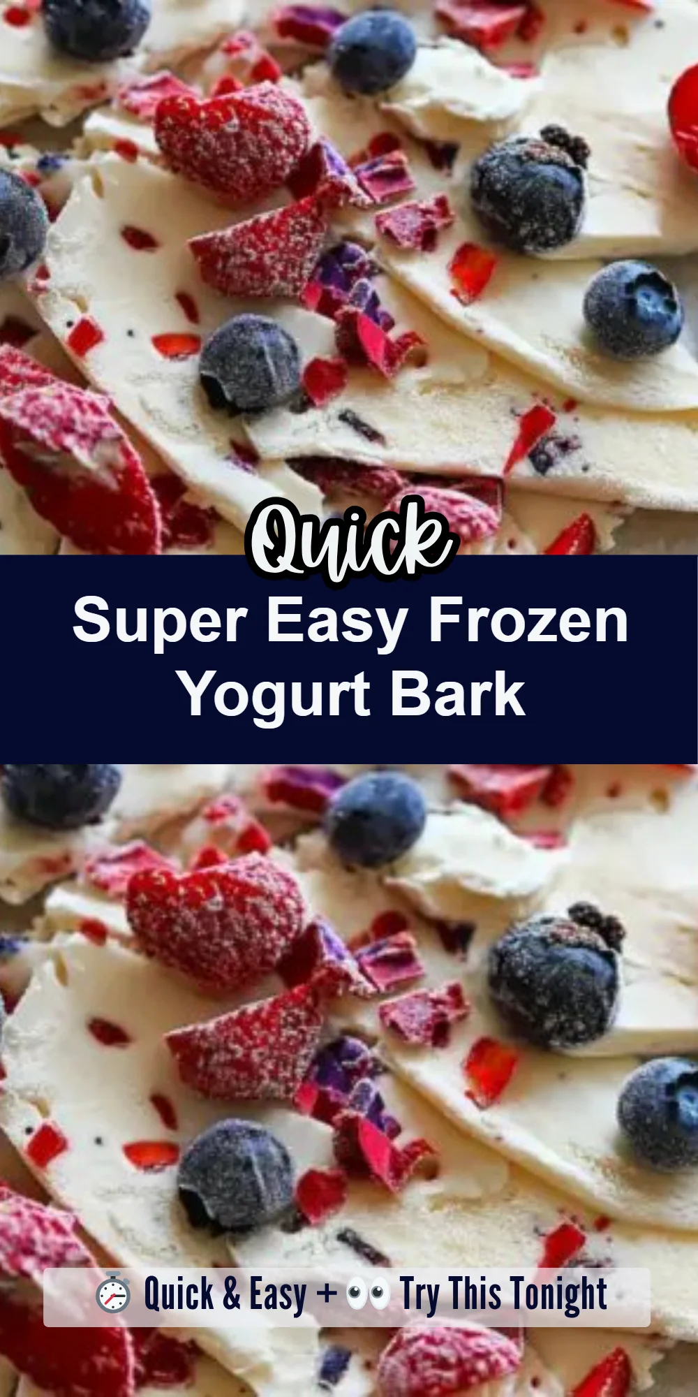 Super Easy Frozen Yogurt Bark