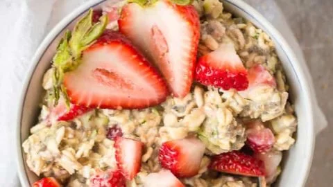 Zucchini Strawberry Overnight Oats