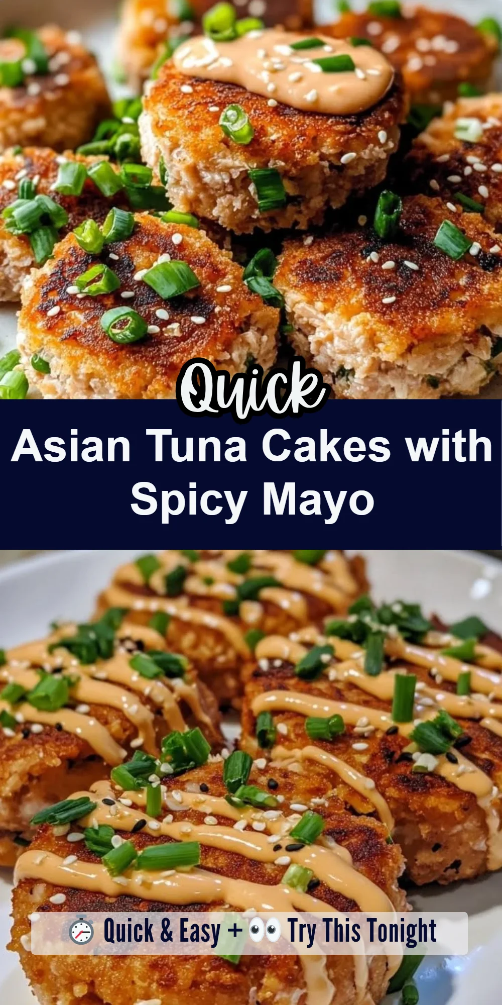 Asian Tuna Cakes with Spicy Mayo
