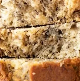 Delicious homemade banana bread fresh out of the oven