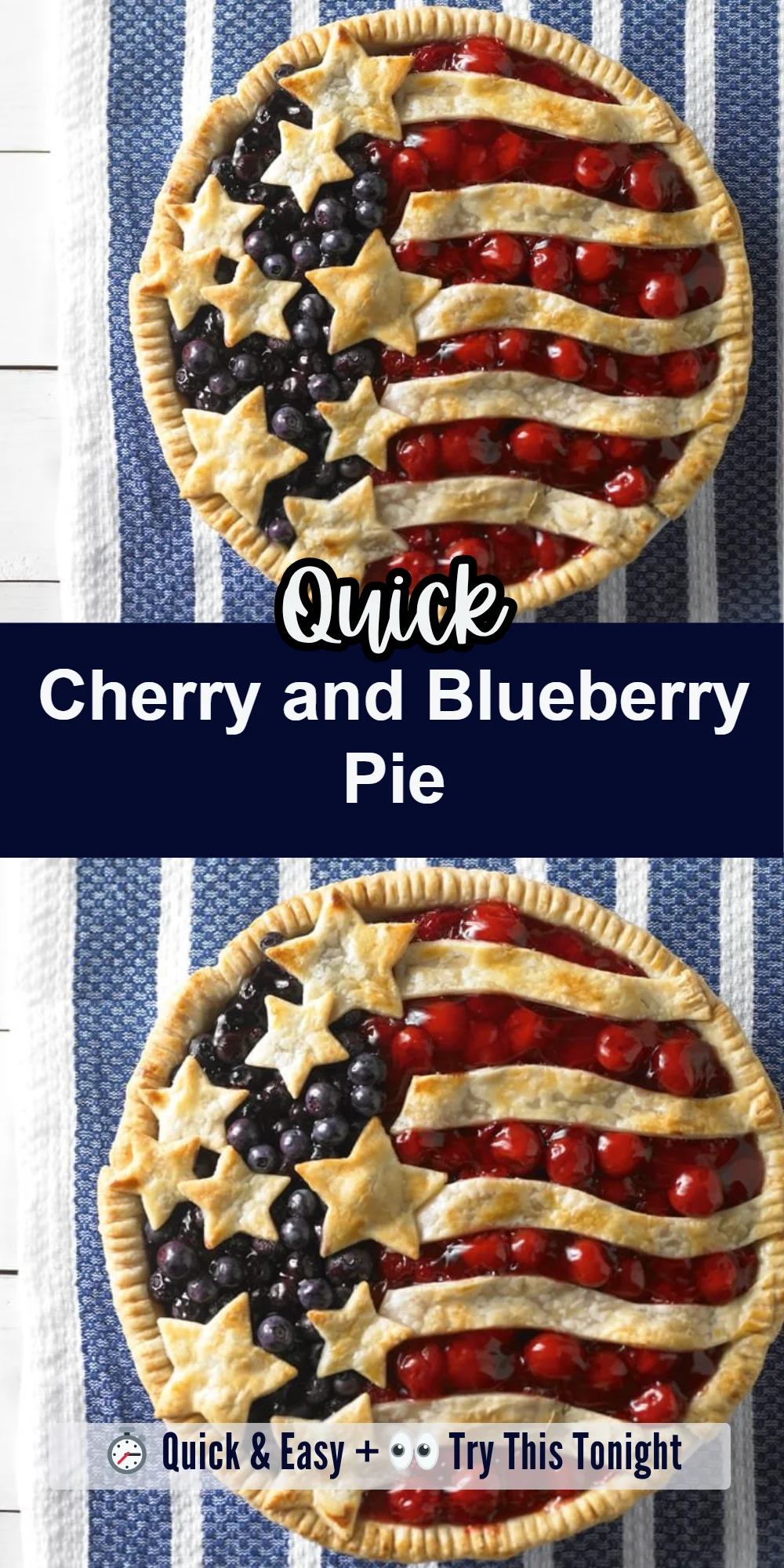 Cherry and Blueberry Pie