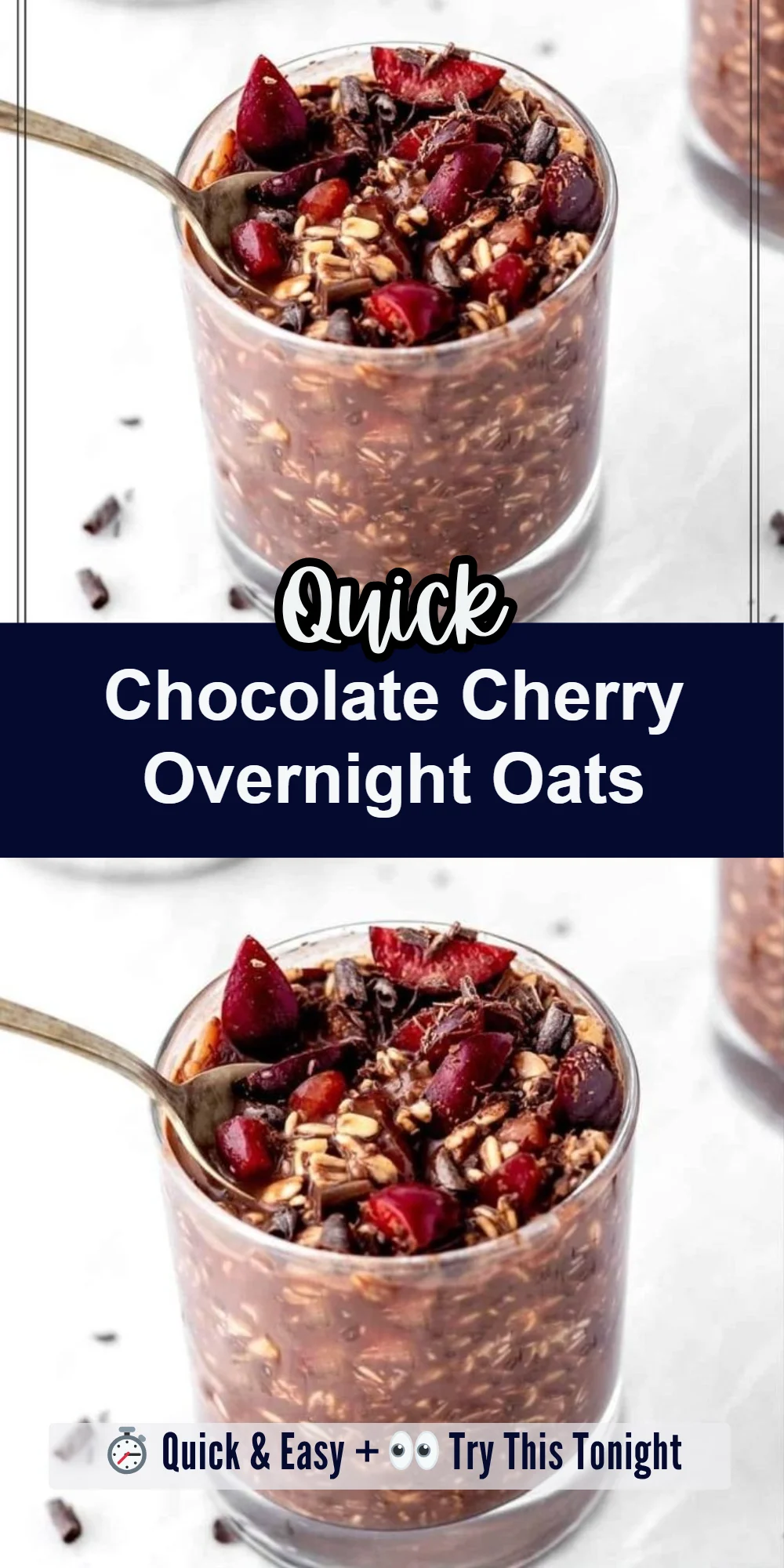 Chocolate Cherry Overnight Oats