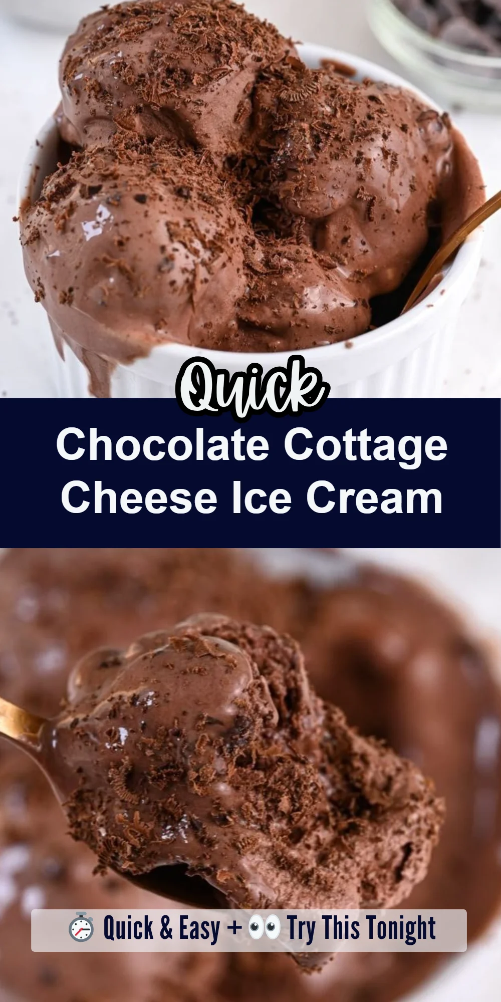 Chocolate Cottage Cheese Ice Cream