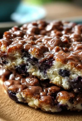 A delicious Cottage Cheese Blueberry Bake served in a rustic dish.