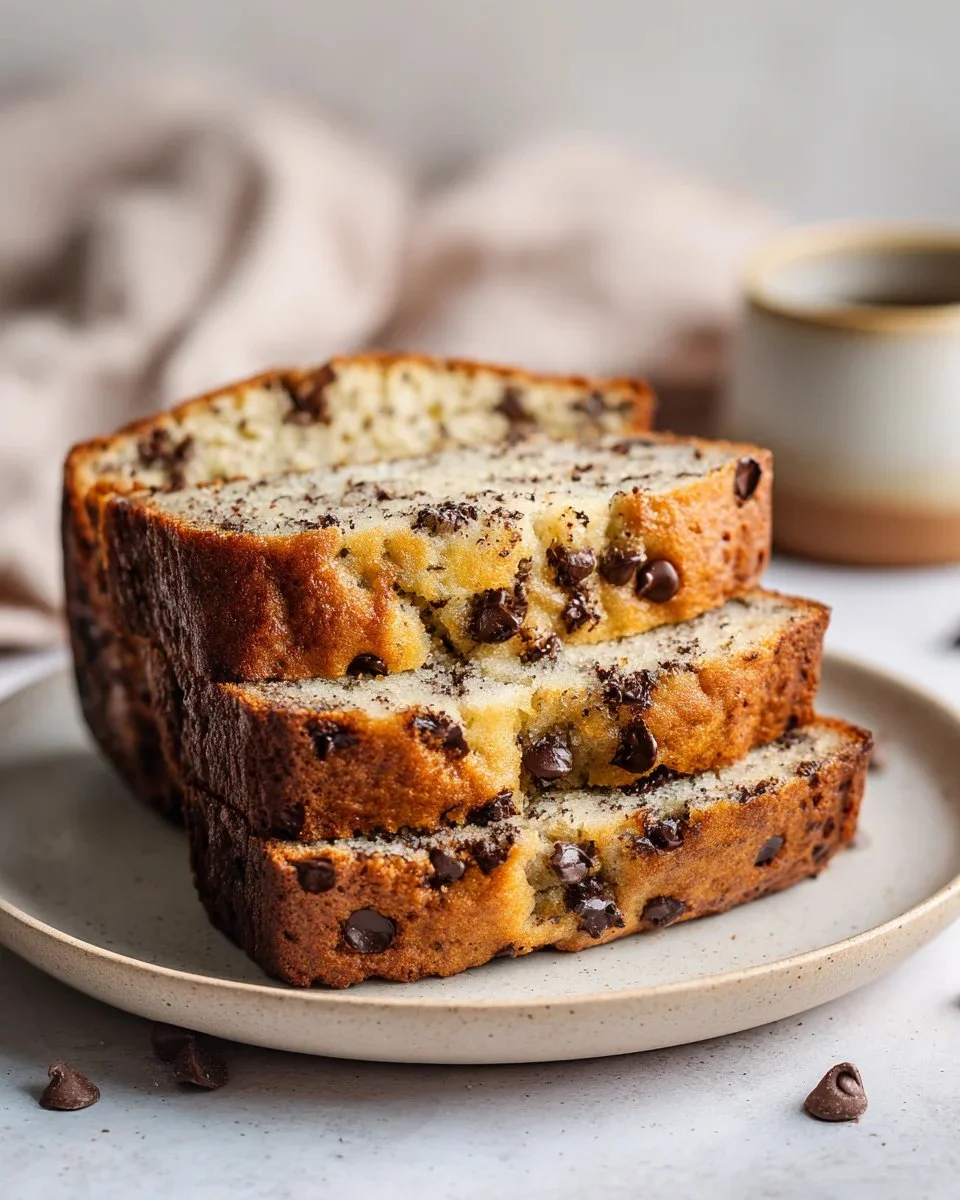Delicious Greek Yogurt Chocolate Chip Banana Bread Recipe