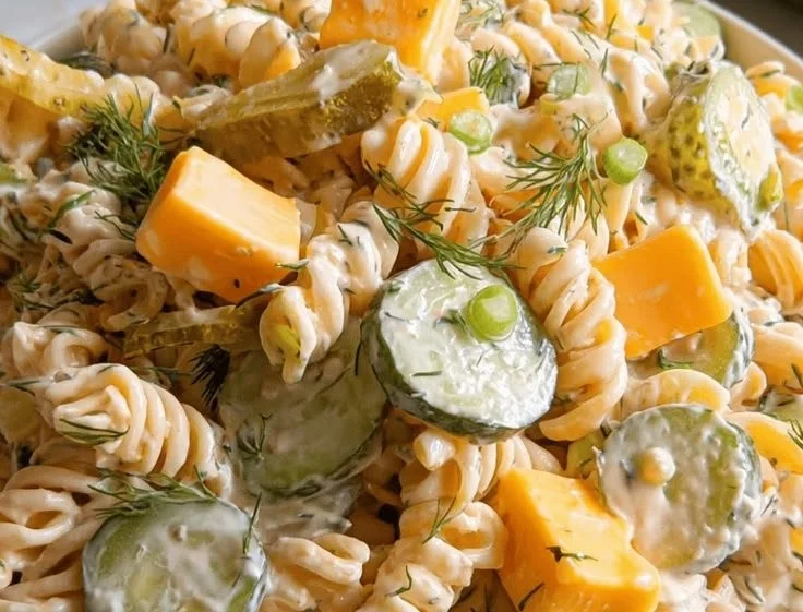 Dill Pickle Pasta Salad