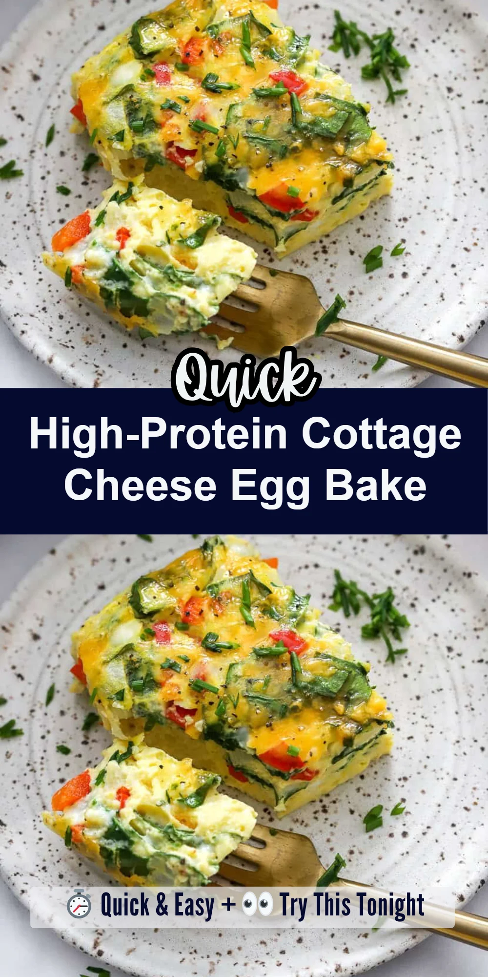 High-Protein Cottage Cheese Egg Bake