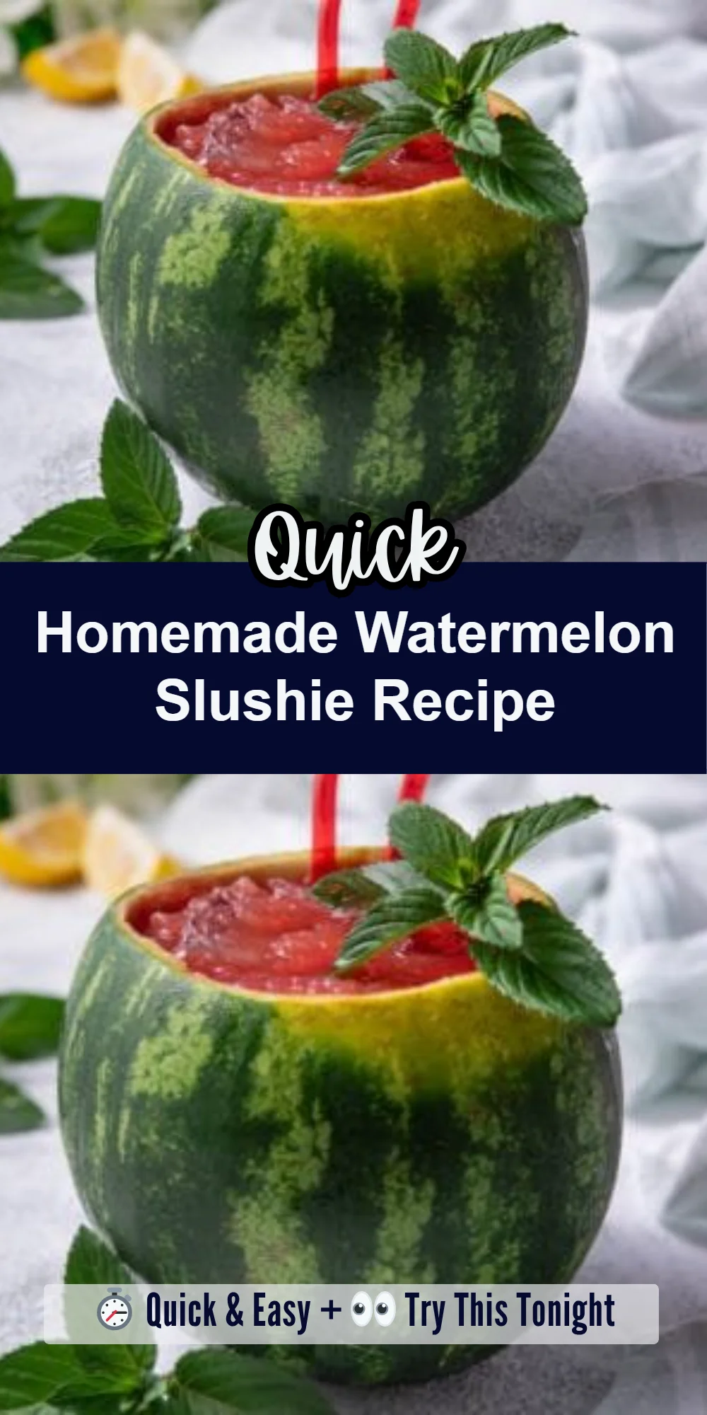Homemade Watermelon Slushie Recipe