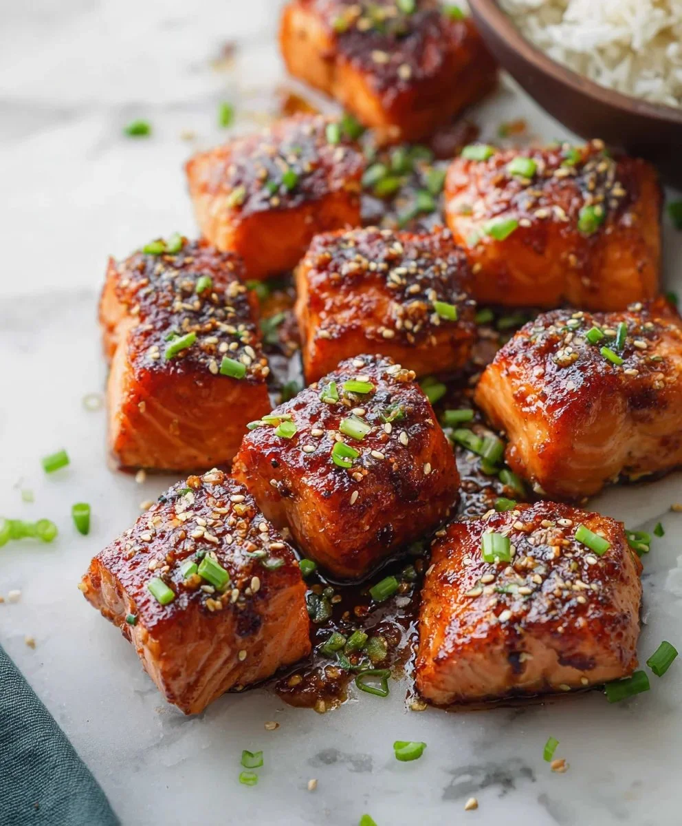 Honey Garlic Salmon Bites - Quick & Delicious Recipe