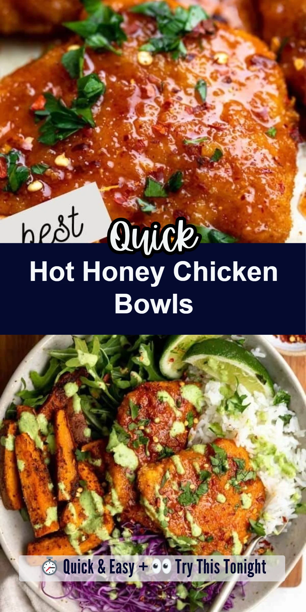 Hot Honey Chicken Bowls