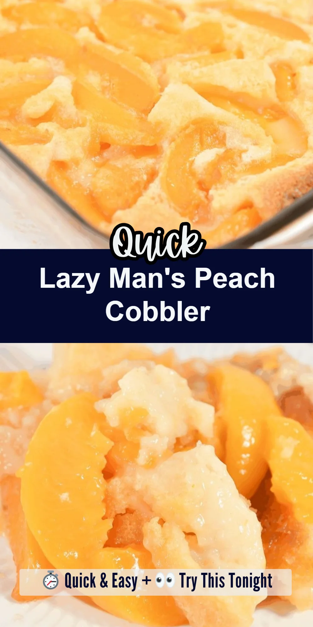 Lazy Man's Peach Cobbler