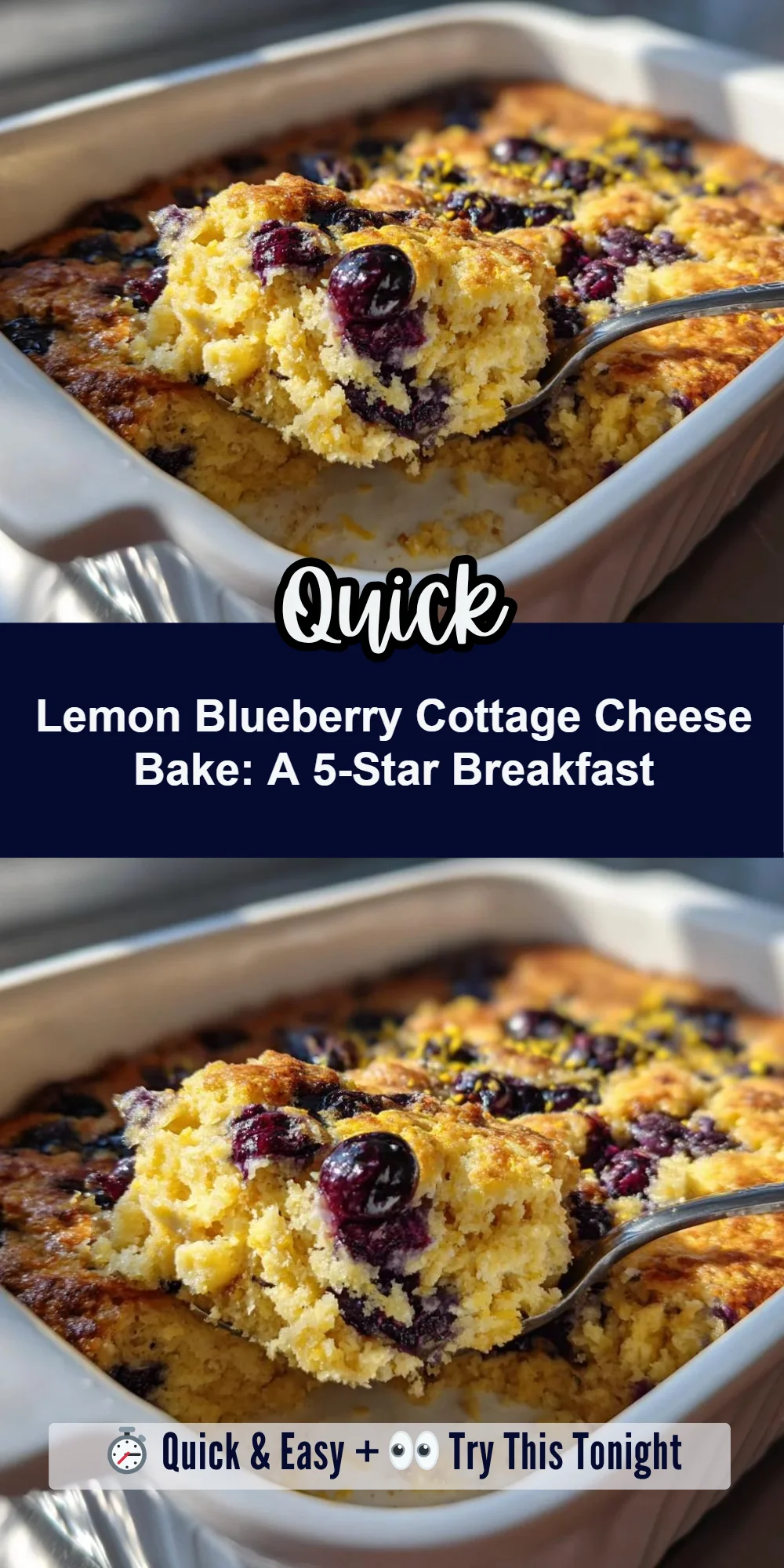 Lemon Blueberry Cottage Cheese Bake: A 5-Star Breakfast