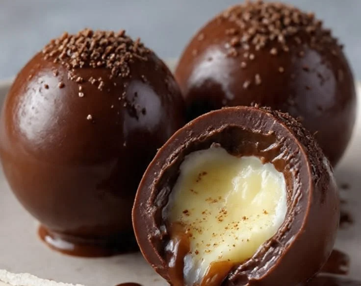 Delicious molten chocolate lava cake with a gooey center