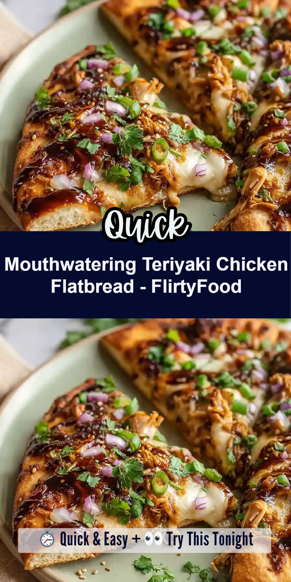 Mouthwatering Teriyaki Chicken Flatbread - FlirtyFood