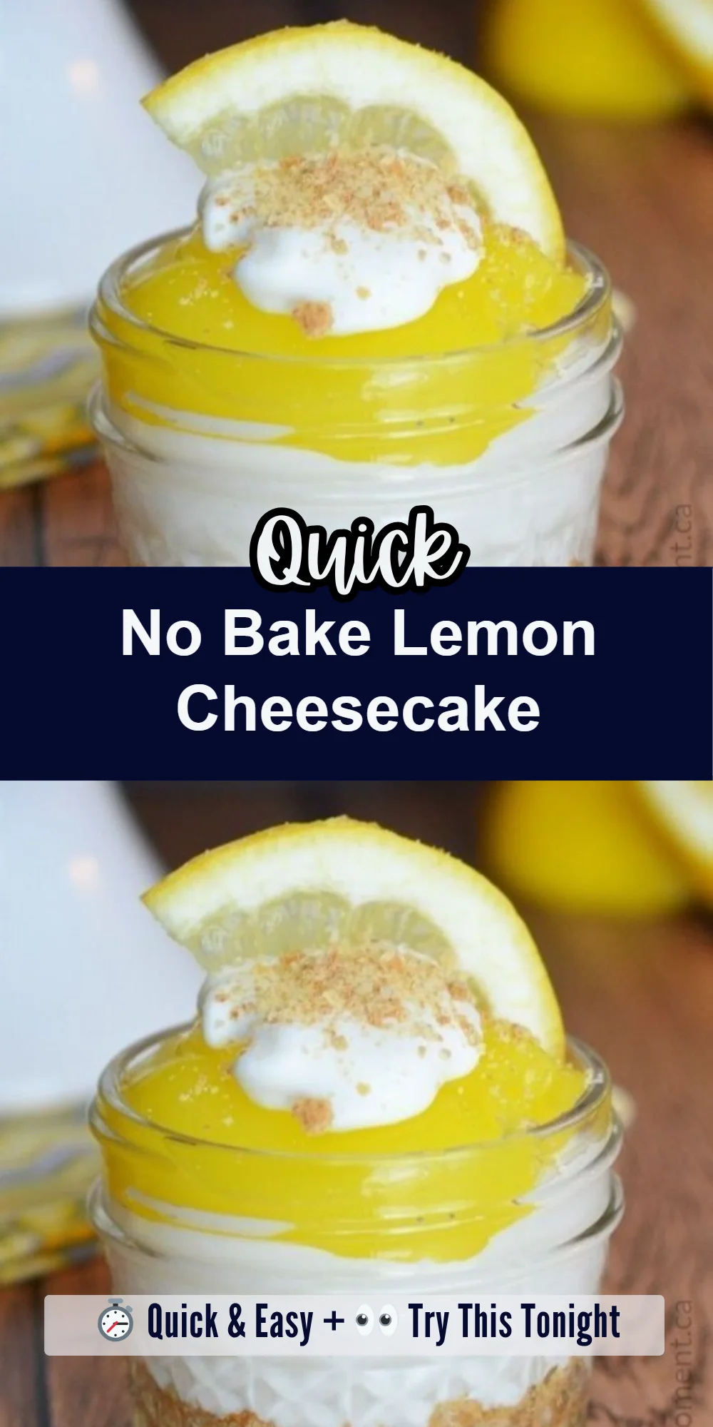 No Bake Lemon Cheesecake