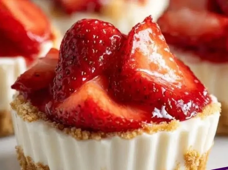 Delicious no-bake mini cheesecake cups with a graham cracker crust