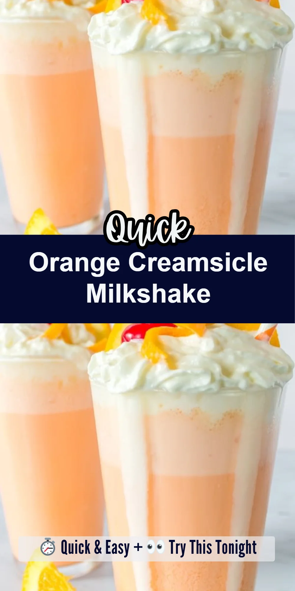 Orange Creamsicle Milkshake