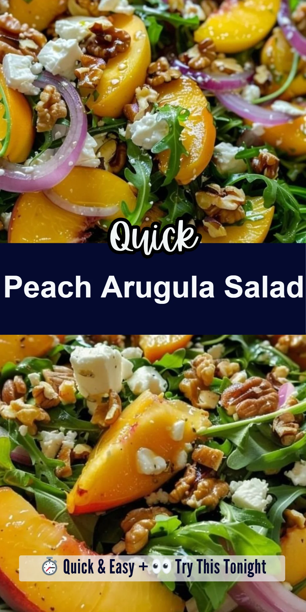 Peach Arugula Salad