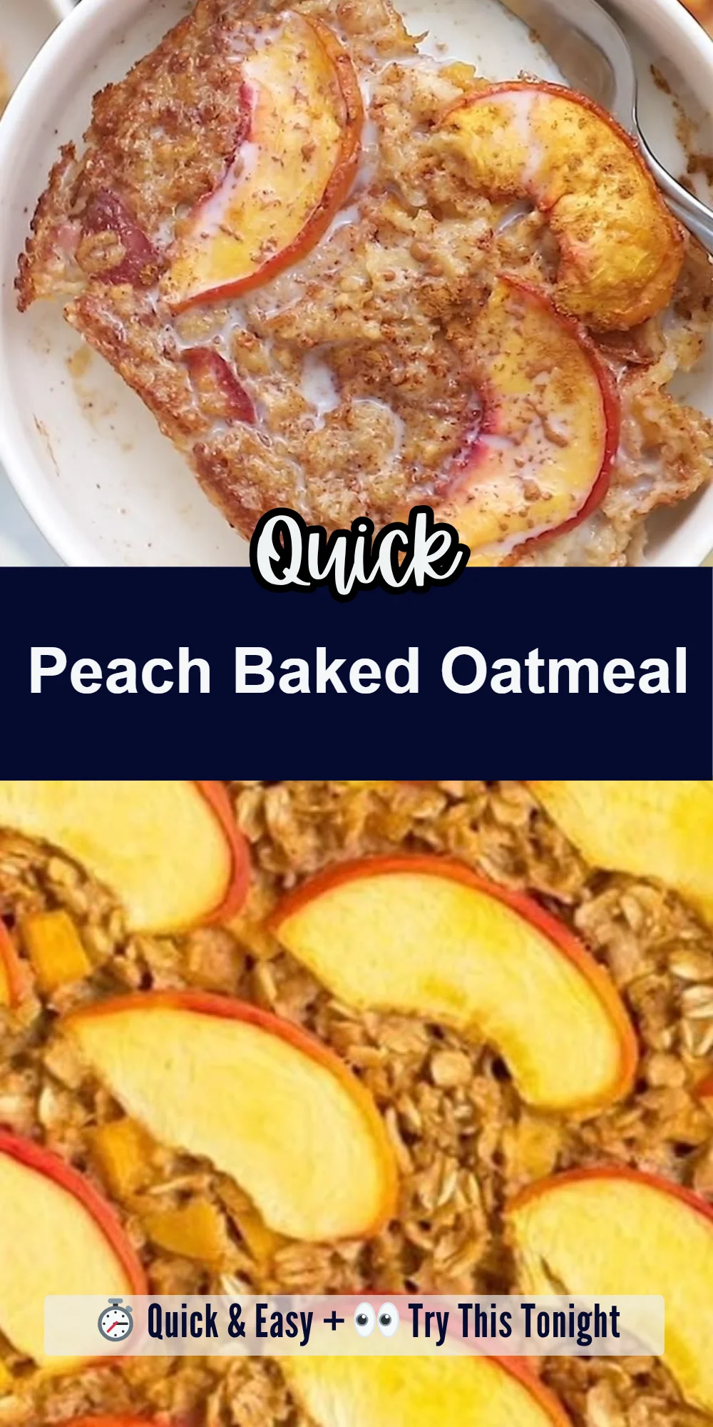 Peach Baked Oatmeal