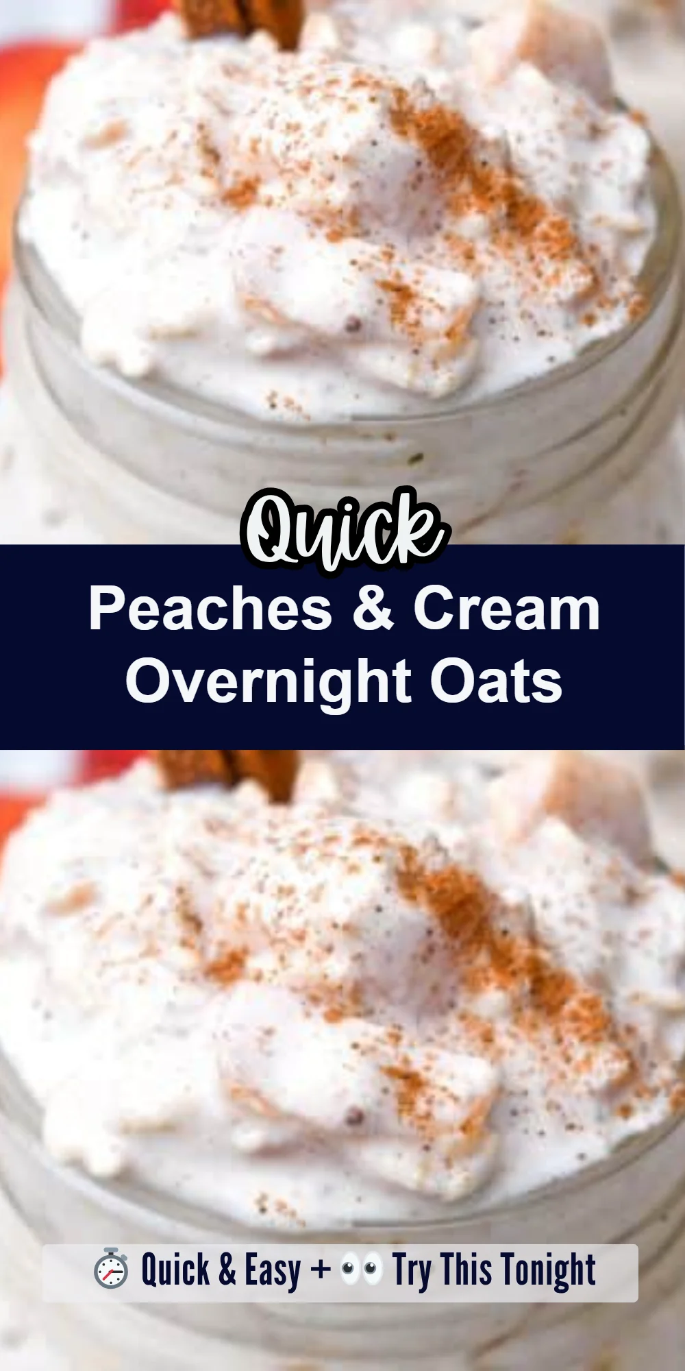 Peaches & Cream Overnight Oats