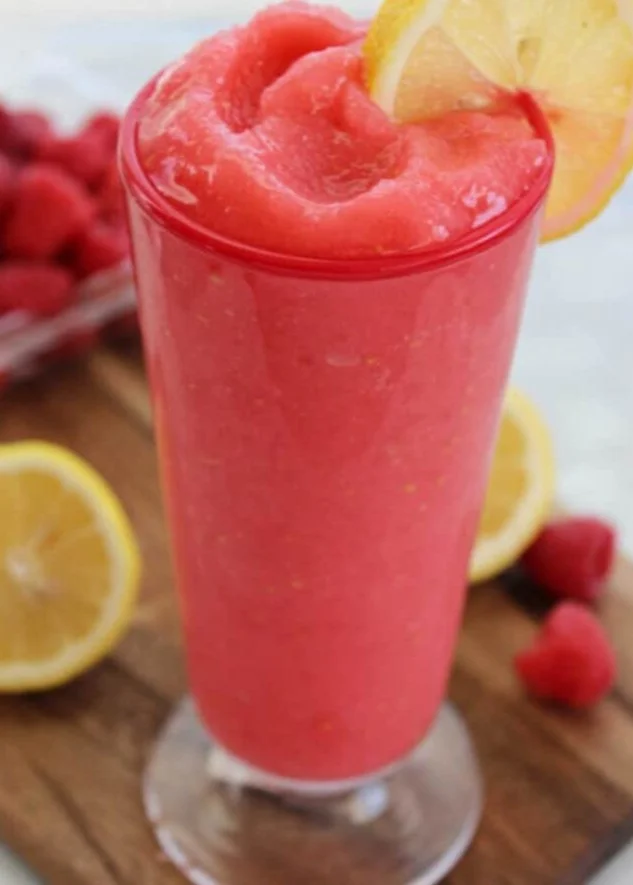 Raspberry Lemonade Slushie