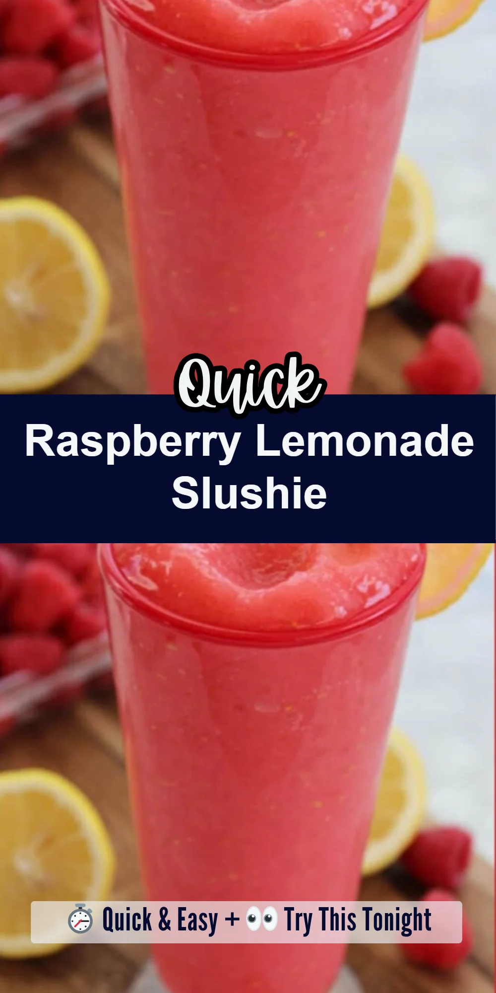 Raspberry Lemonade Slushie