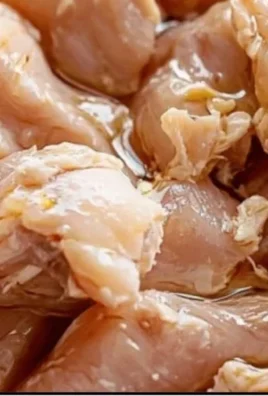 Marinated grilled chicken ready to be cooked on the grill