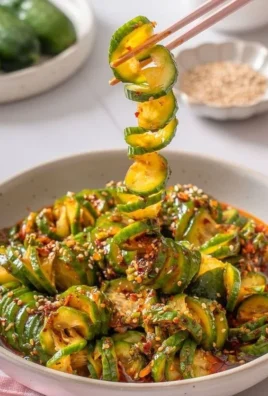 Spicy Asian cucumber salad with vibrant spices and fresh ingredients