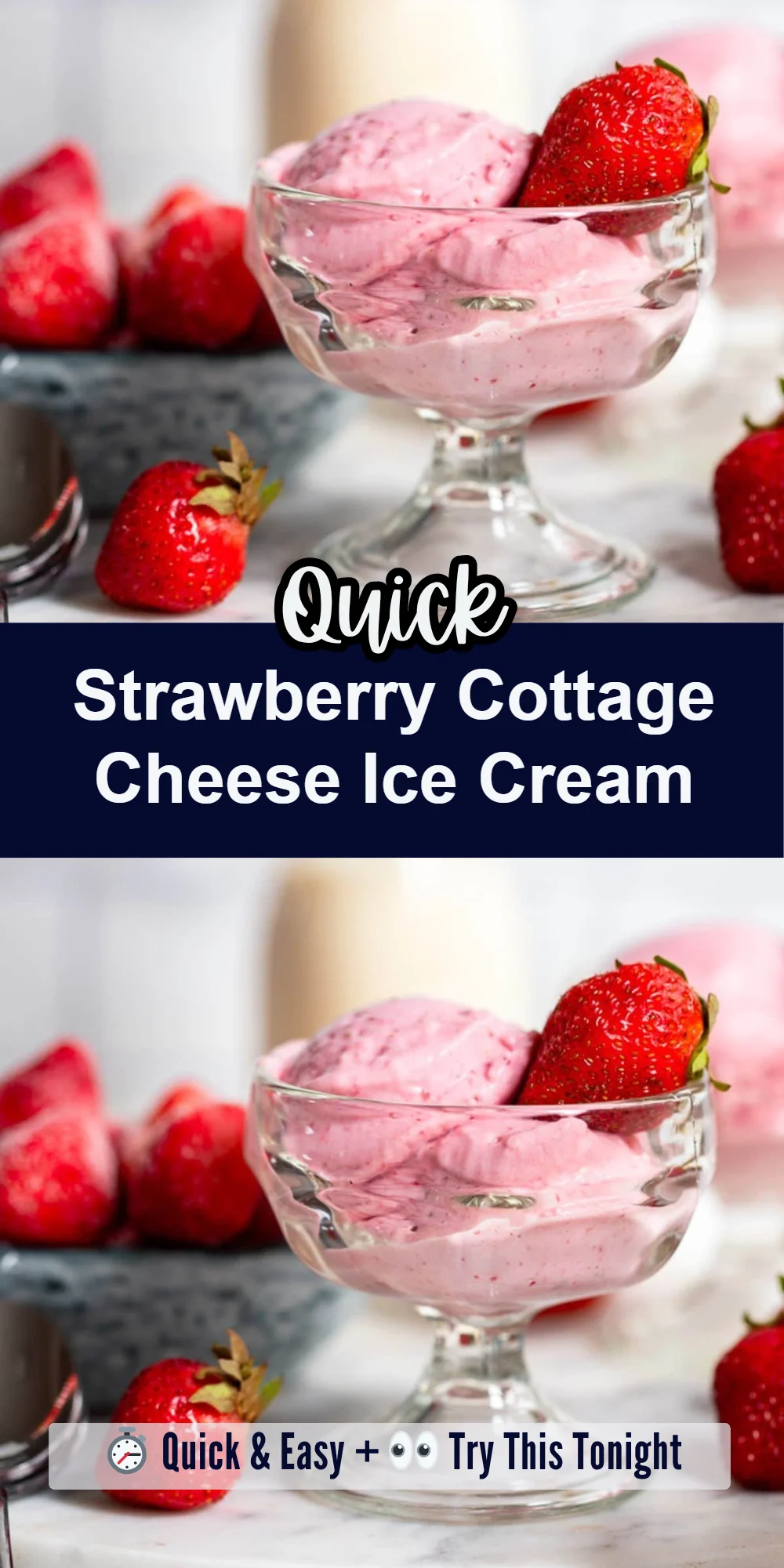 Strawberry Cottage Cheese Ice Cream