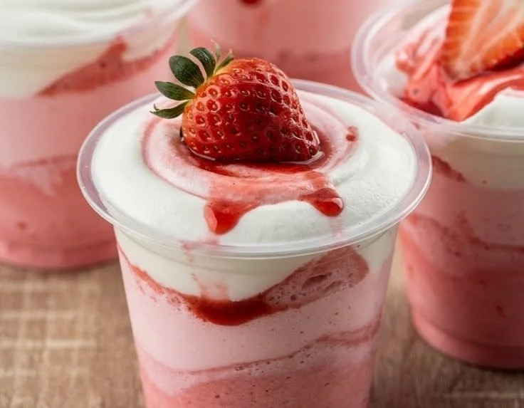 Strawberry Milk Cream Cups