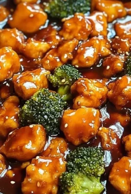 Delicious plate of better-than-takeout sticky chicken with broccoli