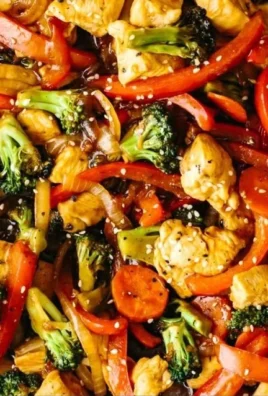 Colorful chicken stir-fry with fresh vegetables and a savory sauce