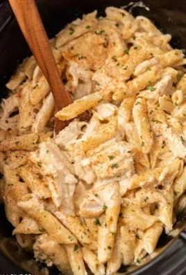 Creamy Crock Pot Cajun Chicken Pasta served in a bowl