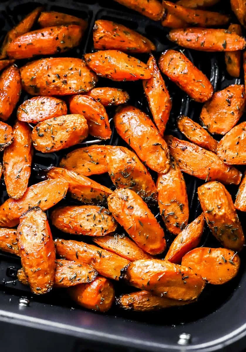 Delicious air fryer carrots cooked to perfection, crispy and healthy for easy meals.