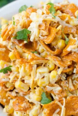 Delicious Fritos Corn Salad in a bowl with fresh ingredients and crispy Fritos