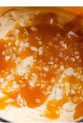 Ninja Creami salted caramel protein ice cream in a bowl